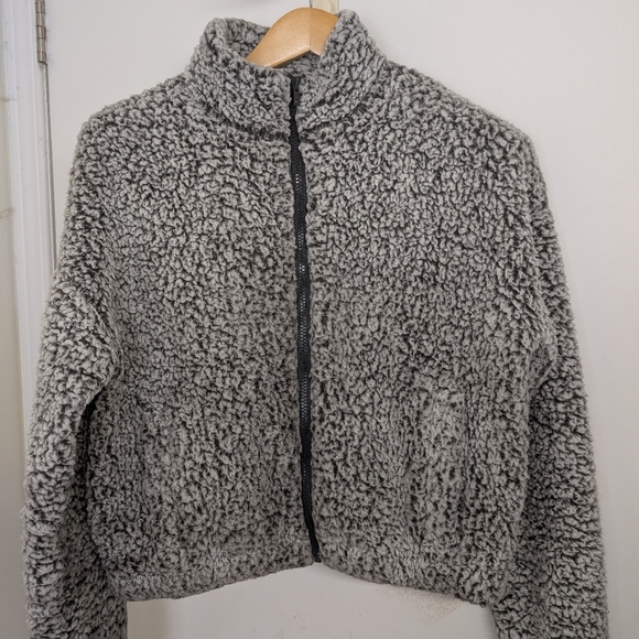 GARAGE GREY SHERPA JACKET SIZE MEDIUM - Picture 2 of 5